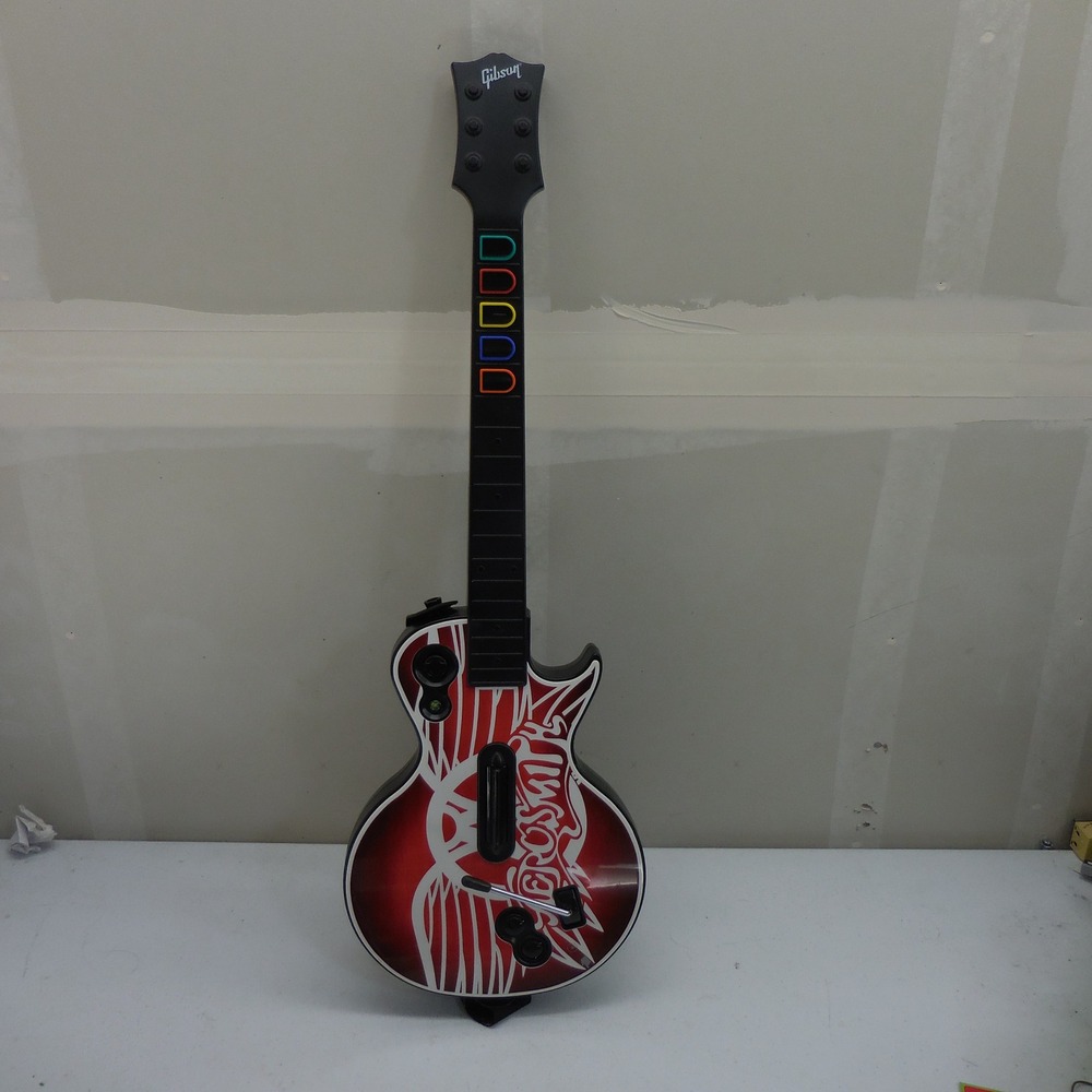 Guitar Hero Aerosmith Gibson Les Paul Wireless Controller Xbox 360 RedOctane